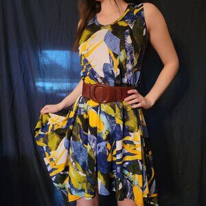 Nina K Abstract Summer Dress S